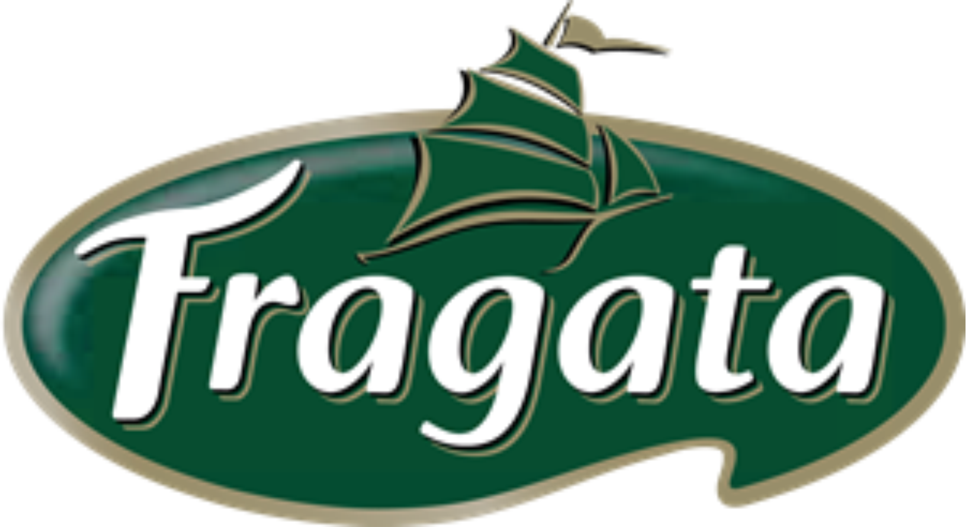 Logo with 'Fragata' text and green leaf design on white background