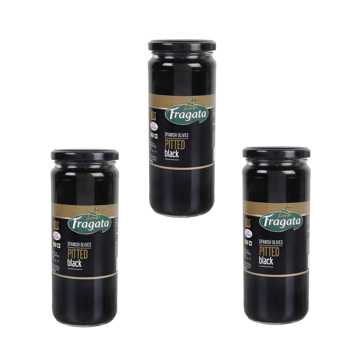 Fragata Combo Deals | Pitted Black Olives – Sweet & Smooth (440g) – Pack of 3
