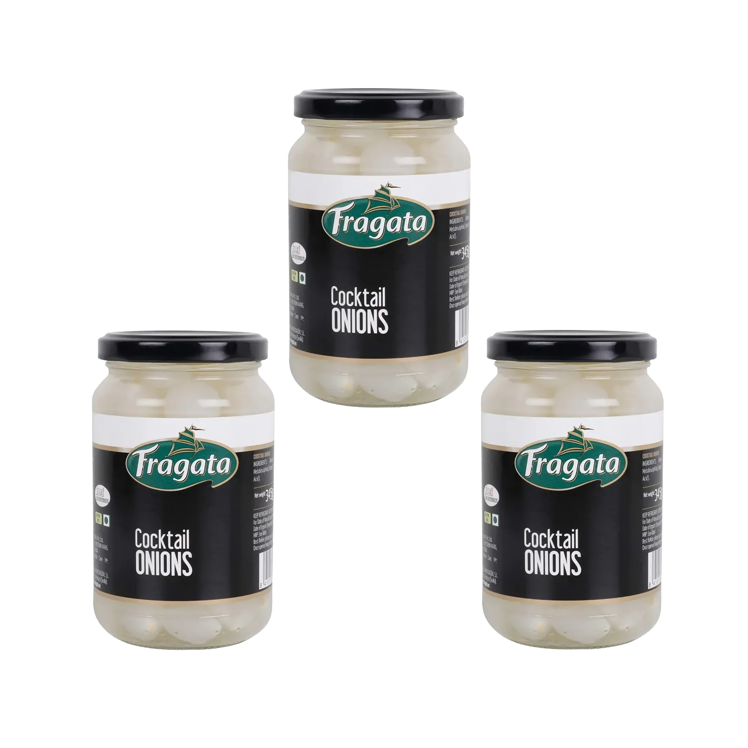 Fragata Combo Deal | Spanish Preserved Cocktail Onions Pack of Three (3 x 345g)