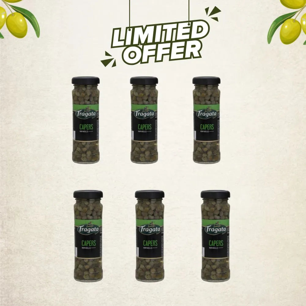 Fragata Combo Deal | Spanish Capers – Mediterranean Flavor in Every Bite (99g x 6)