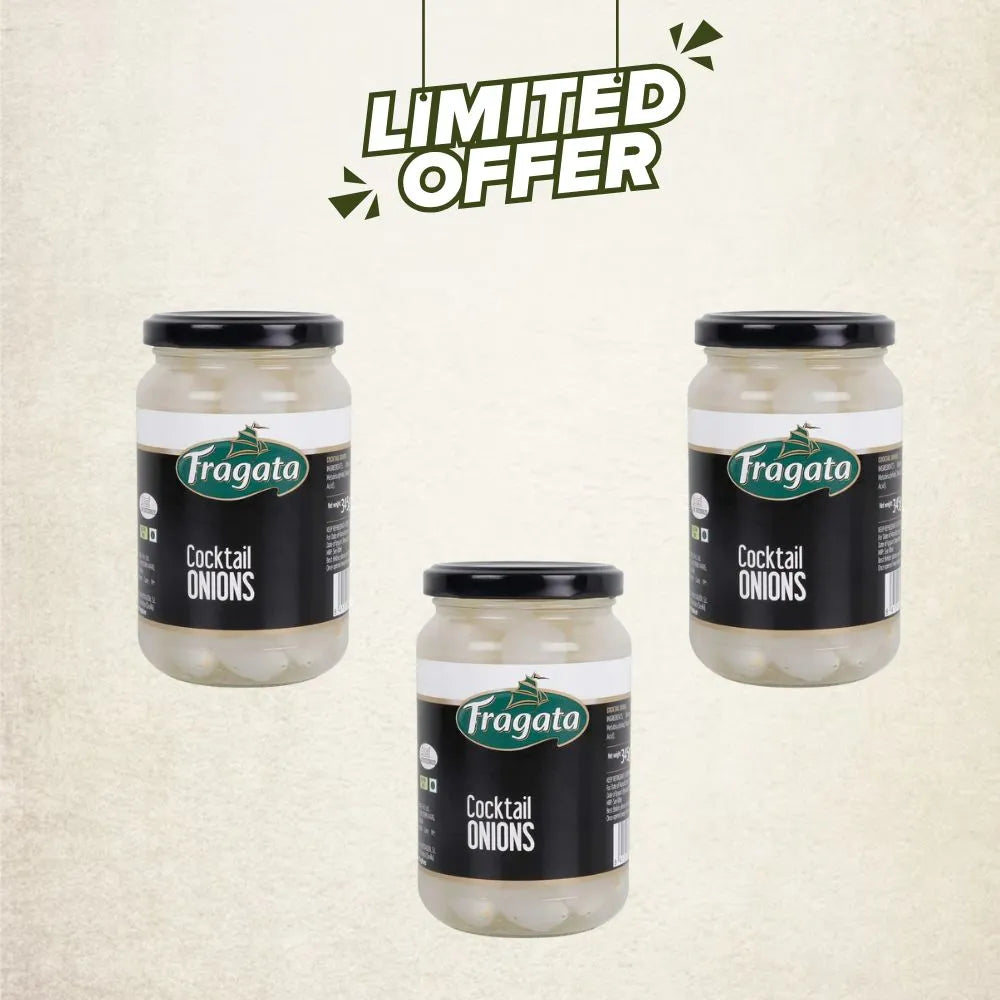 Fragata Combo Deal | Spanish Preserved Cocktail Onions Pack of Three (3 x 345g)
