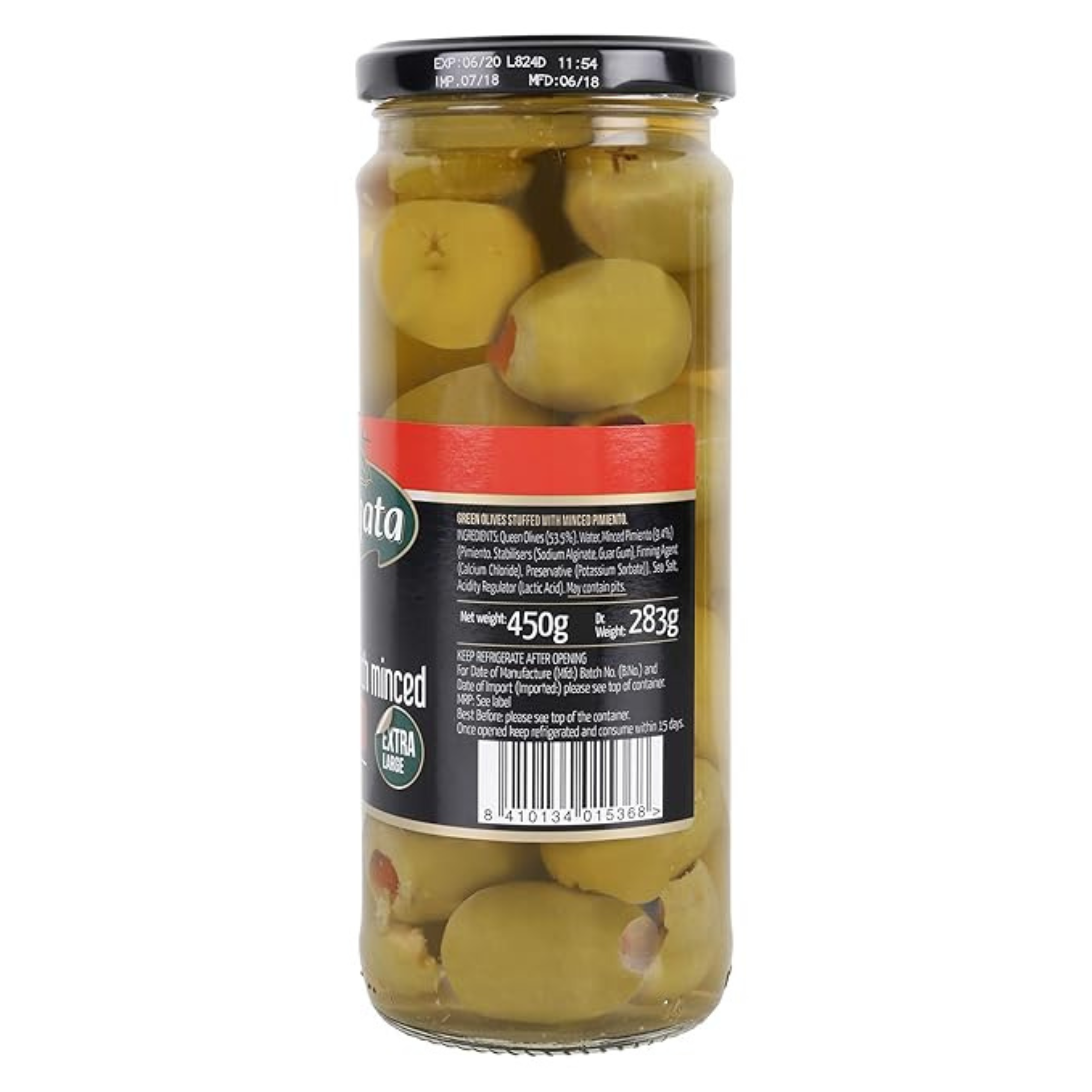 Fragata Queen Stuffed with Minced Pimiento Green Olives (450g)