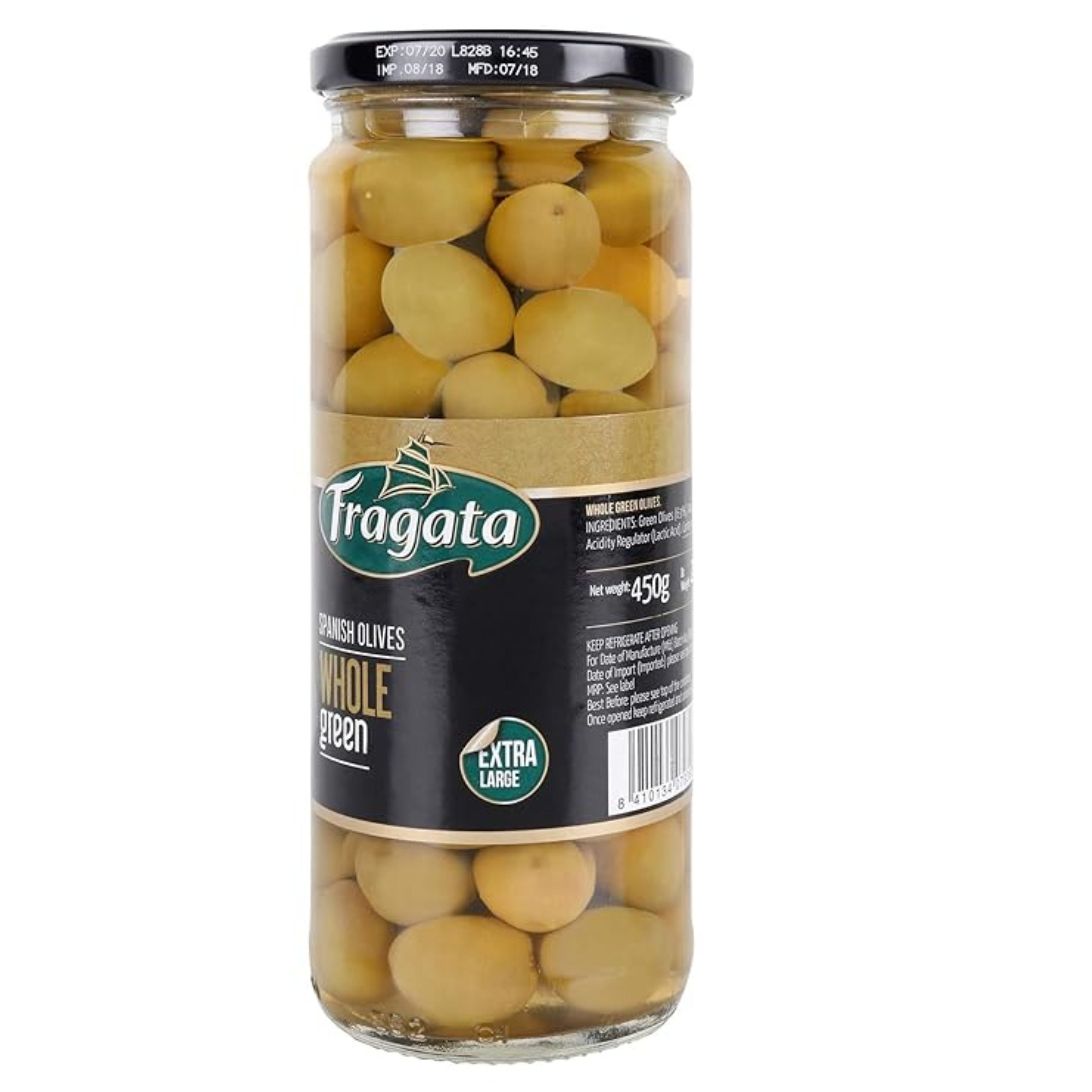 Fragata Plain Green Olives – Timeless Spanish Elegance (450g)