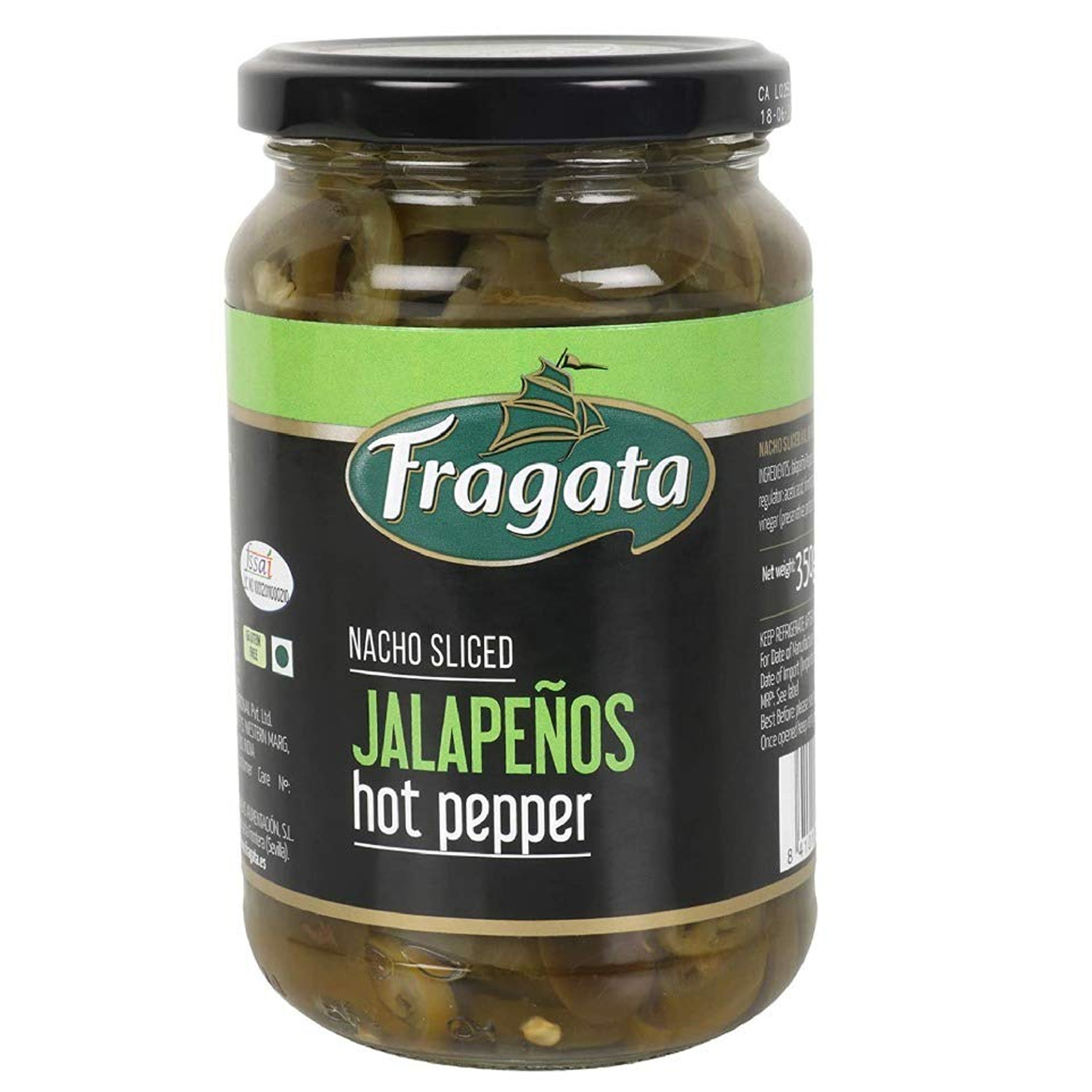 Fragata Nacho Sliced Jalapeños – Spicy & Crunchy Mexican Peppers (350g)