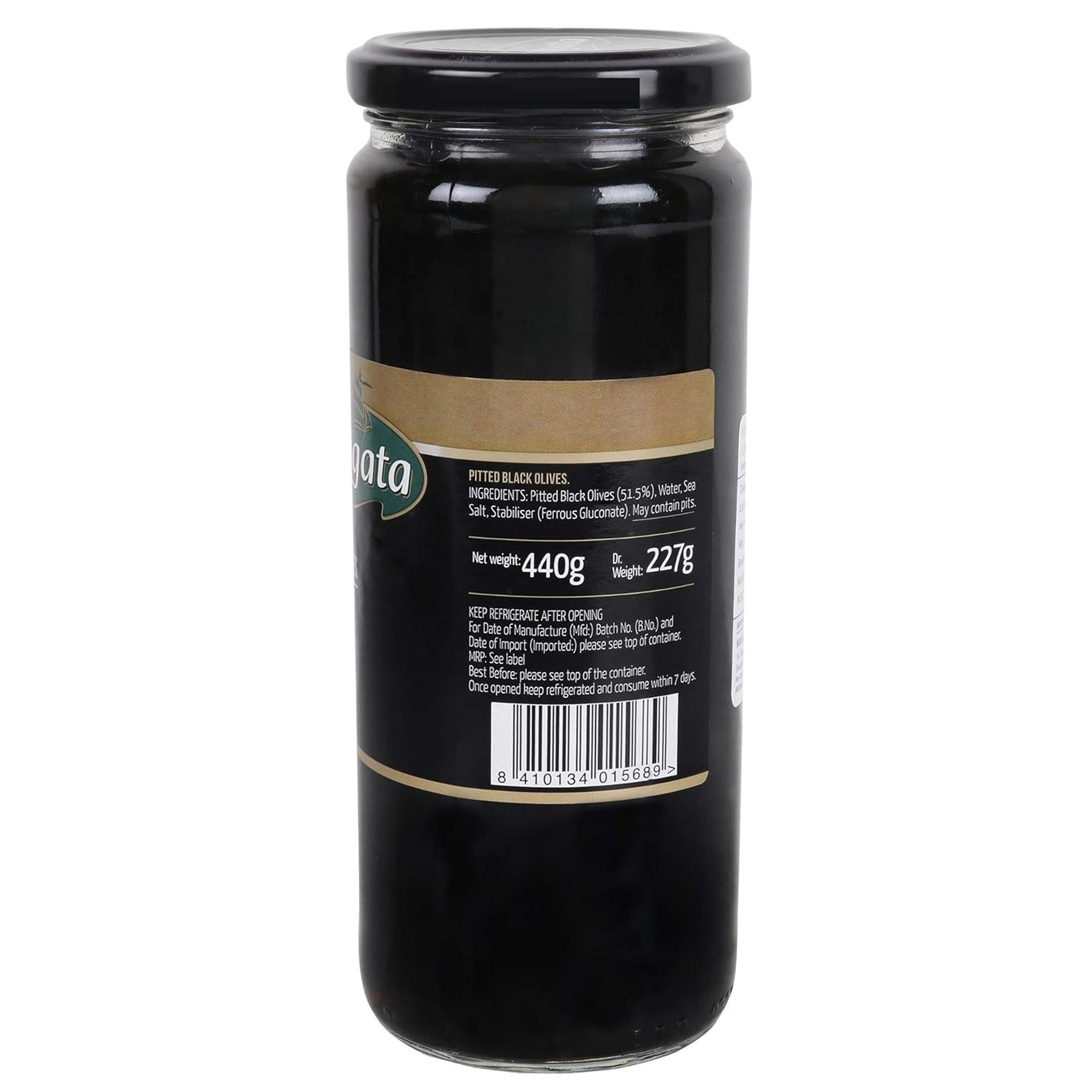 Fragata Pitted Black Olives – Sweet and Smooth (440g)